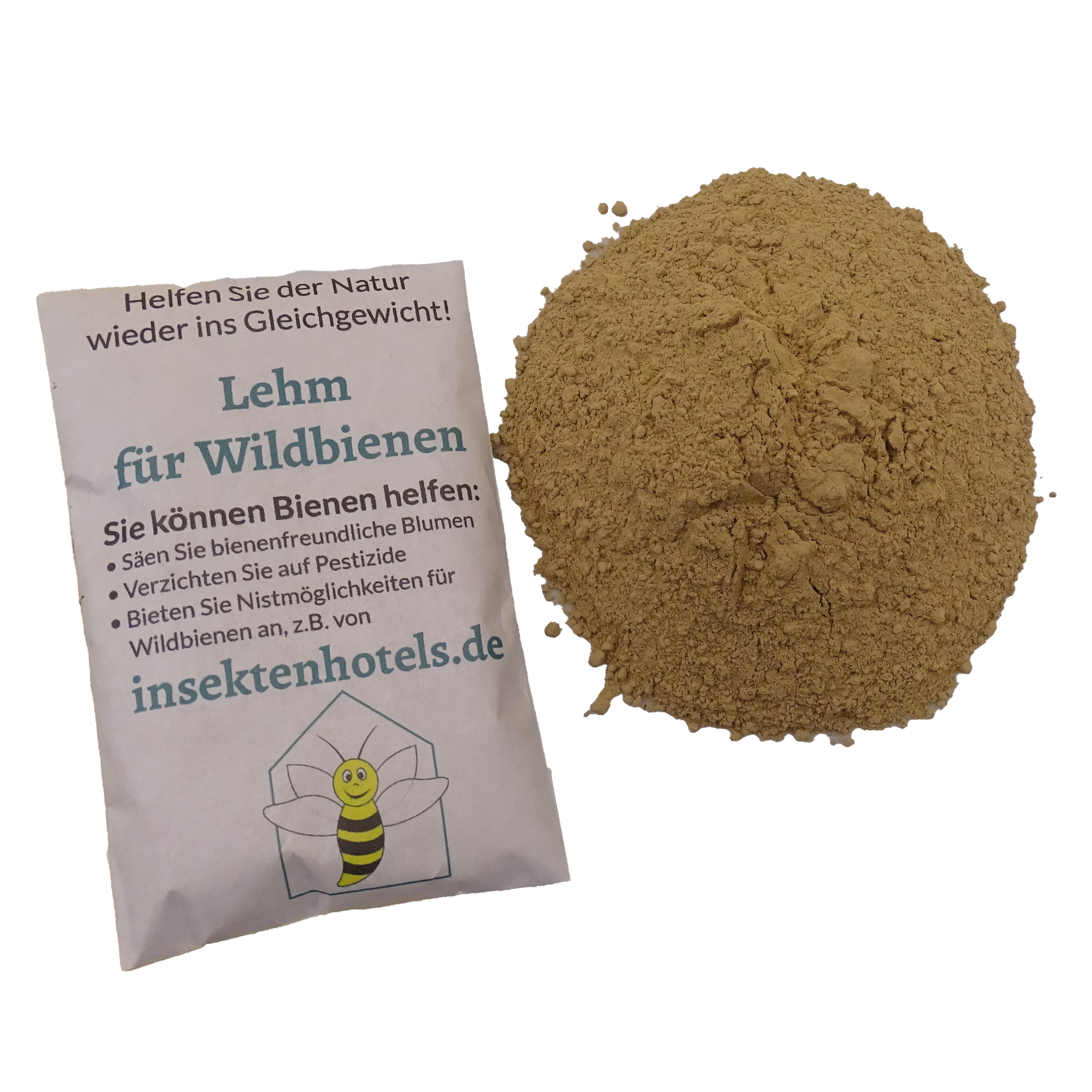 Wildbienenlehm - pur 0,1 kg