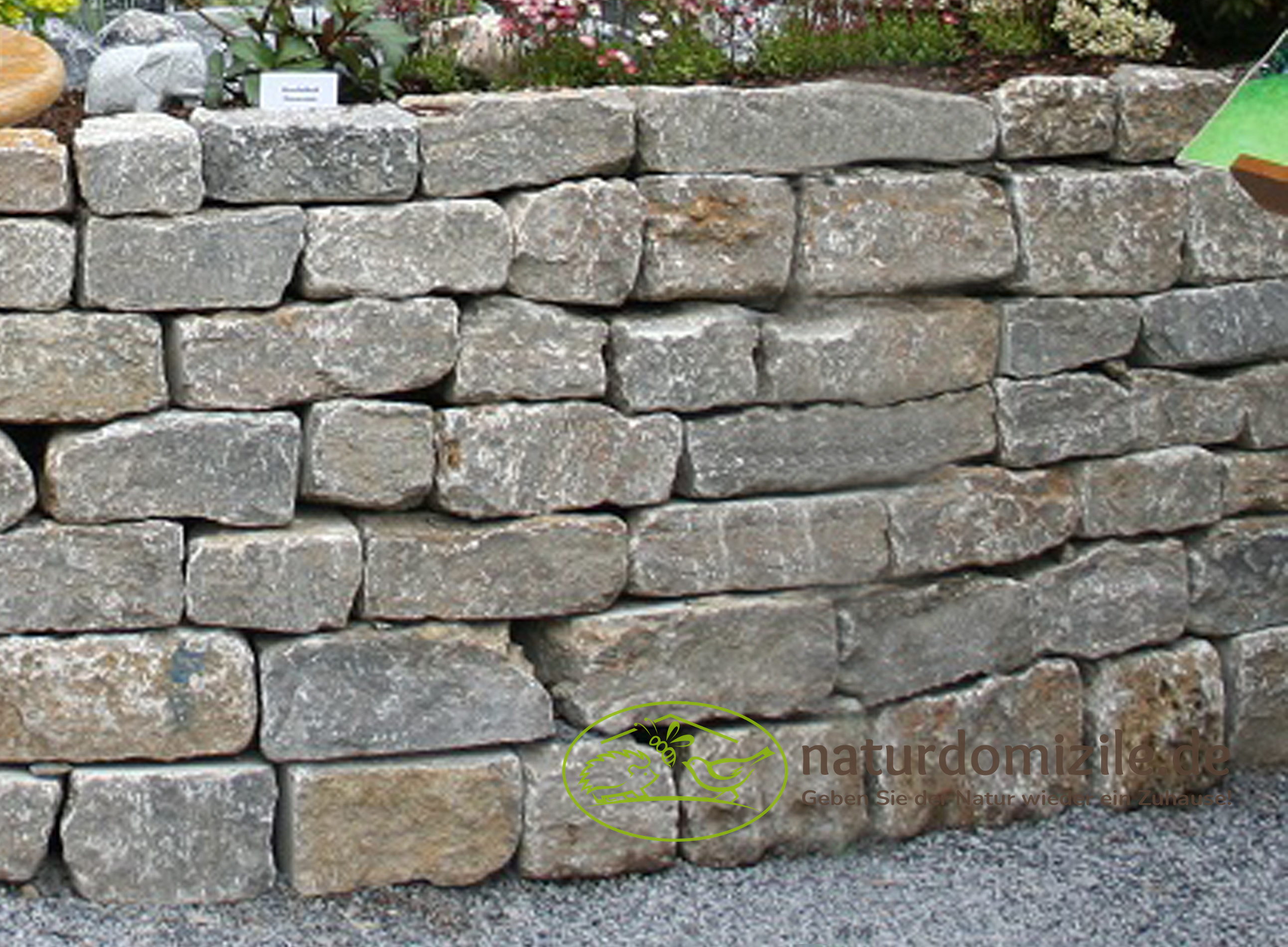 Wildbienensand mit Schichtmauer Muschelkalk für Sandarium 2,0 m²
