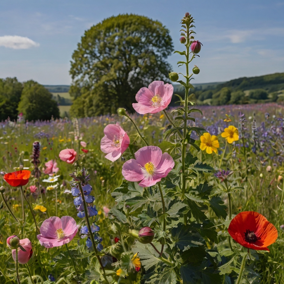 Wildblumenwiese im zweiten Jahr